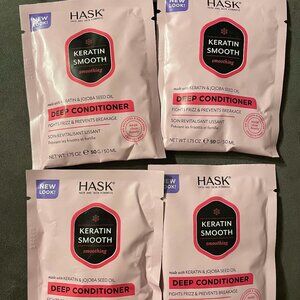 Four (4) Hask Deep Conditioner Keratin Packets